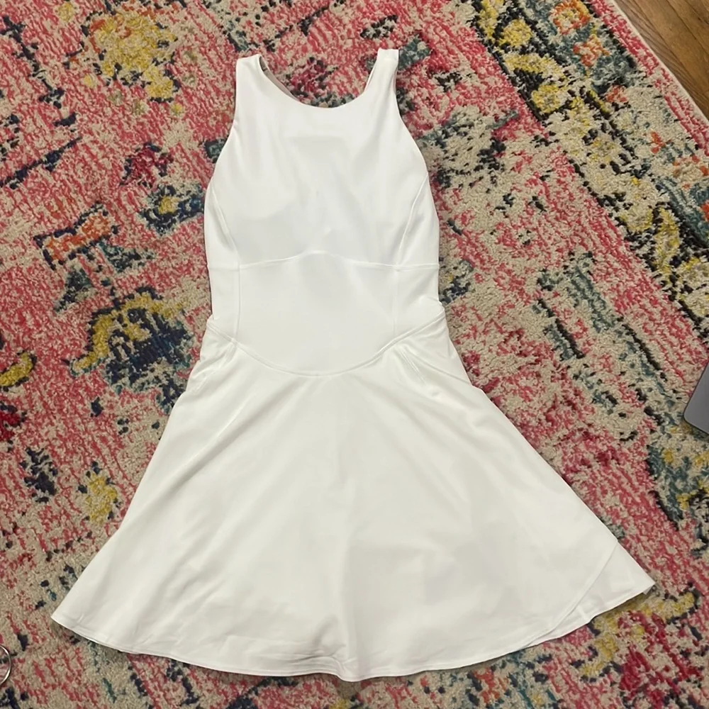 NWT Lululemon White Court Crush Dress - Picture 8 of 11